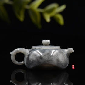 和田玉（青花）玉壶--方旋壶（宋鸣放6657）213.71g