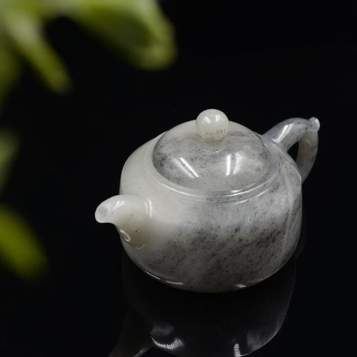 和田玉（青花）玉壶-圆棱壶（宋鸣放6626）250.40g 商品图8