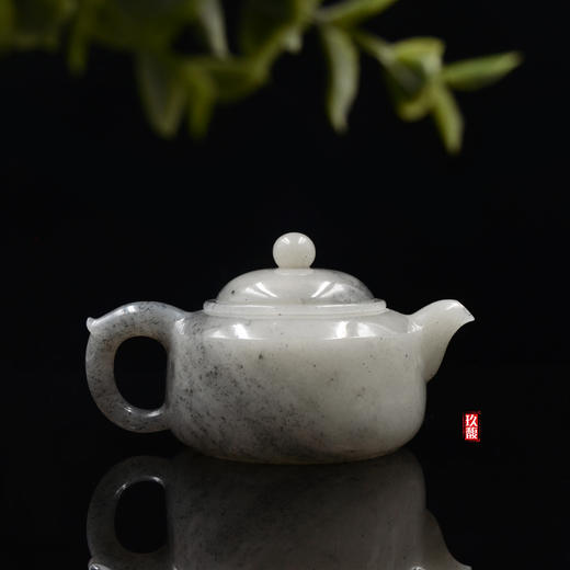 和田玉（青花）玉壶-圆棱壶（宋鸣放6626）250.40g 商品图7