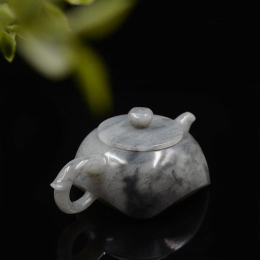 和田玉（青花）玉壶--方旋壶（宋鸣放6657）213.71g 商品图5