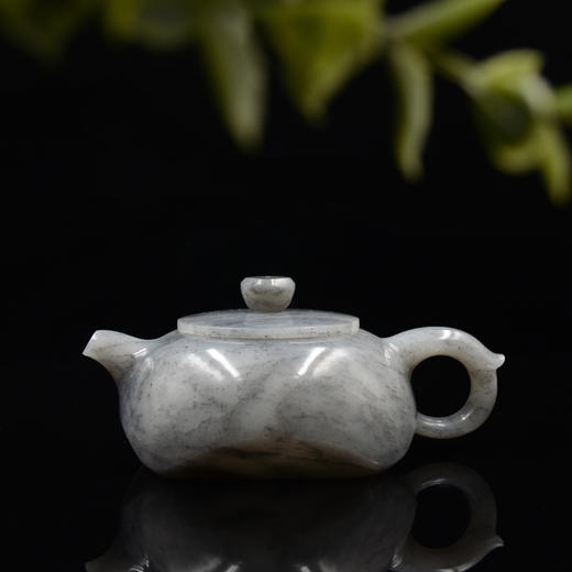 和田玉（青花）玉壶--方旋壶（宋鸣放6657）213.71g 商品图1