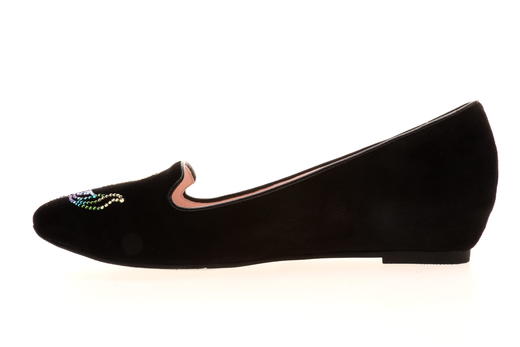 sheme  女士浅口坡跟单鞋  黑色 商品图2