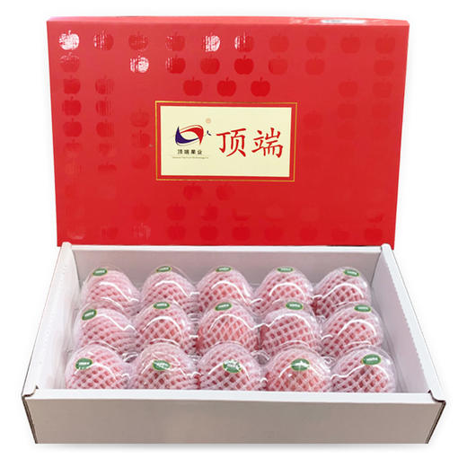 【顶端果业红礼盒】顶端果业洛川红富士苹果15枚75mm礼盒装 新鲜苹果 商品图3