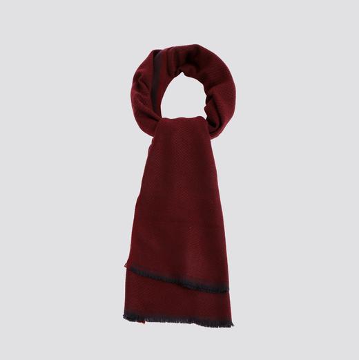 秋冬精纺纯色暗纹羊绒羊毛双面围巾 KFW1503003 商品图5