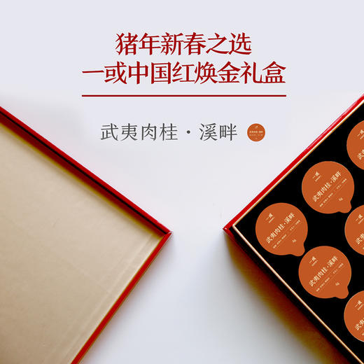 一或中国红焕金茶礼武夷肉桂