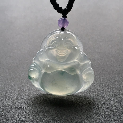 冰种飘花翡翠弥勒佛 商品图8