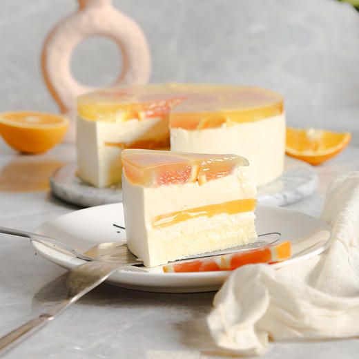 【高州-新品】慕斯橙橙蛋糕，鲜榨褚橙，Q弹嫩滑，1磅188元/2磅228元 商品图1