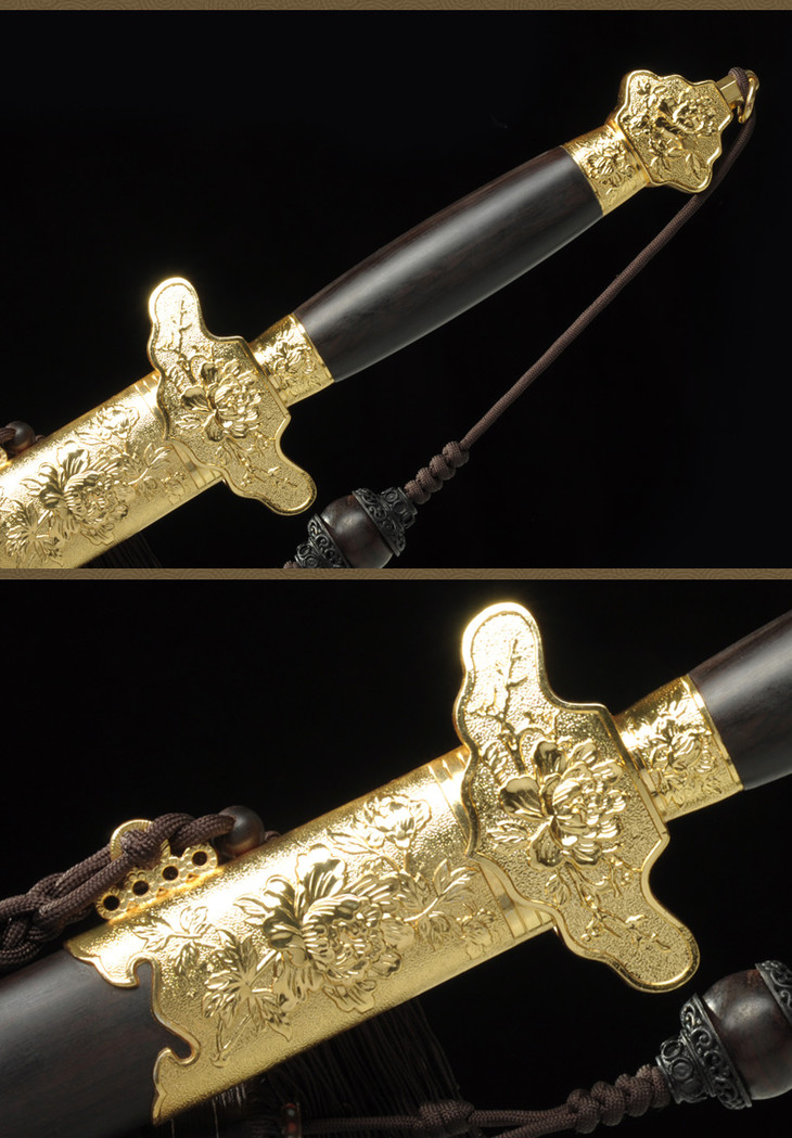 牡丹剑两款可选沈广隆剑铺龙泉沈广隆宝剑手工剑传统剑礼品剑收藏剑
