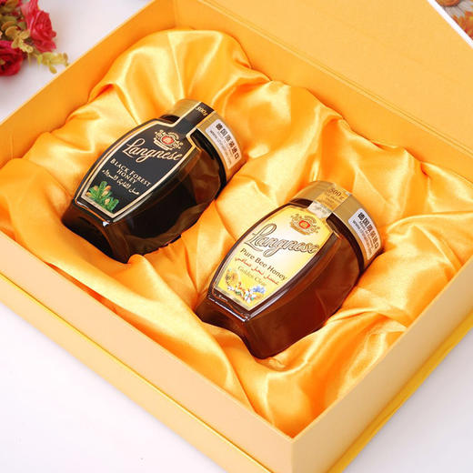 琅尼斯蜂蜜礼盒1000g/031882 多种花蜜500g+黑森林500g 商品图1