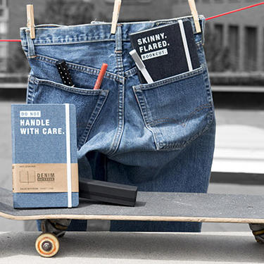 MOLESKINE限量版 Denim丹宁系列牛仔布硬面横间笔记本记事本 商品图4