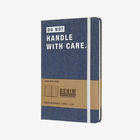 MOLESKINE限量版 Denim丹宁系列牛仔布硬面横间笔记本记事本