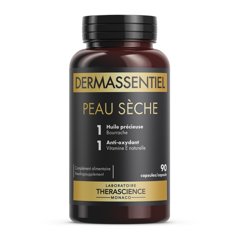 德诺海科THERASCIENCE  Peau Seche 干性肌肤营养美肌胶囊90粒装