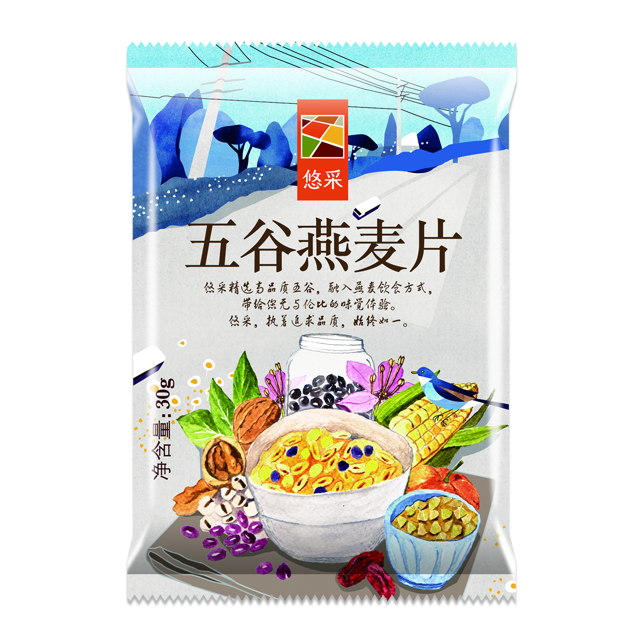 中粮悠采五谷燕麦片30g