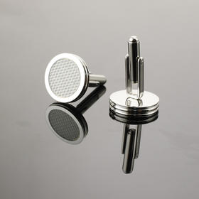 男士法式衬衫碳纤维款袖扣袖钉