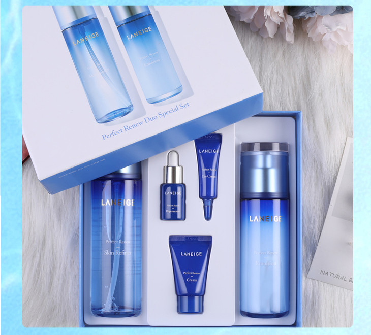 缺货兰芝致美紧颜水乳套装雪凝新生套盒紧致抗皱补水保湿套盒