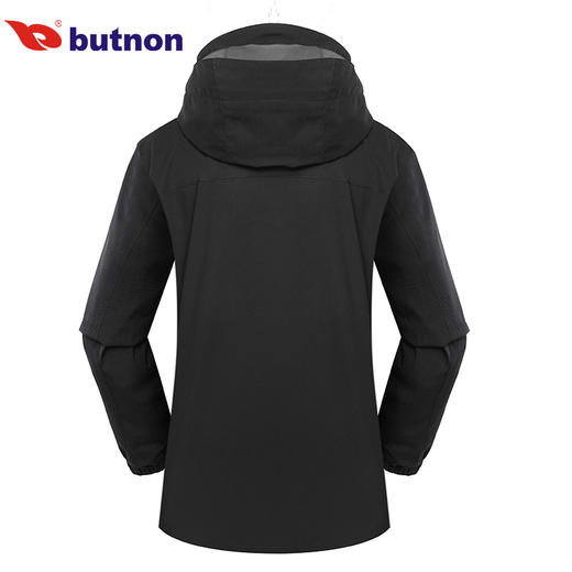 8608巴特侬 三合一冲锋衣女运动外套登山服可拆帽防水防风保暖 商品图4