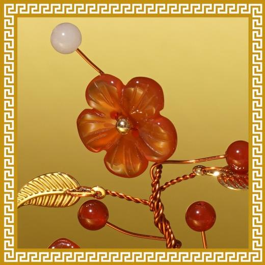 【麦玲玲正版授权】吉庆堂 十全十美桃花树  不可货到付款 商品图1