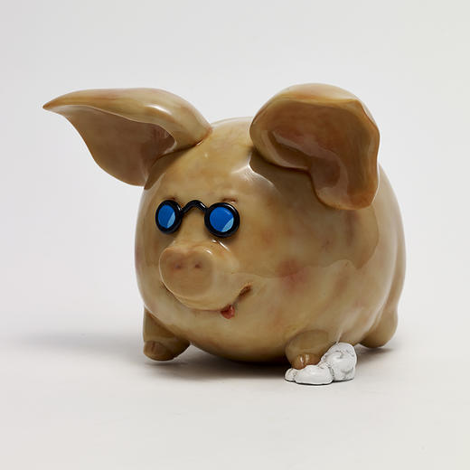 稀奇艺术稀奇彩云猪摆件雕塑猪年礼物送礼 商品图1