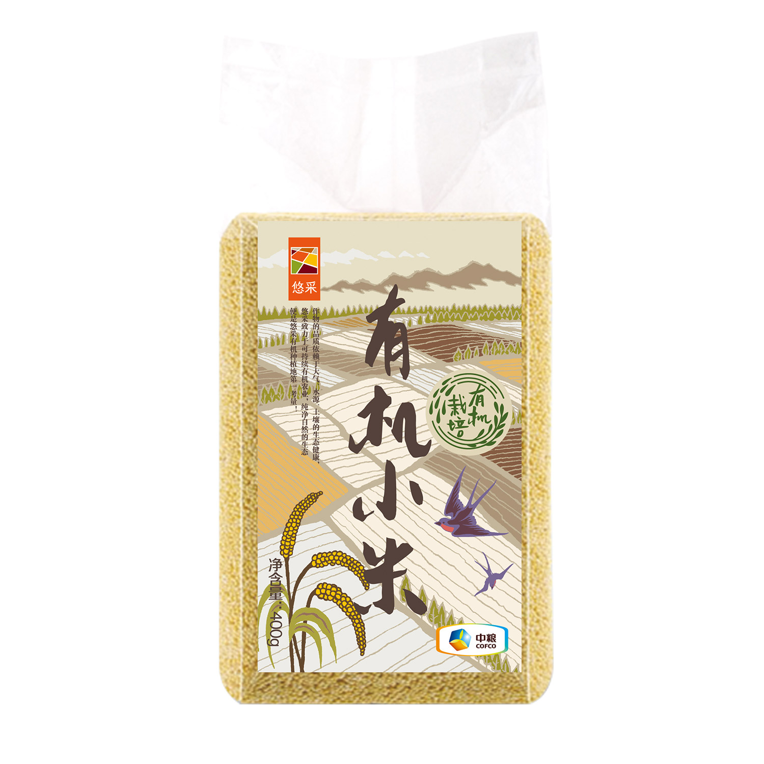 中粮悠采有机小米400g