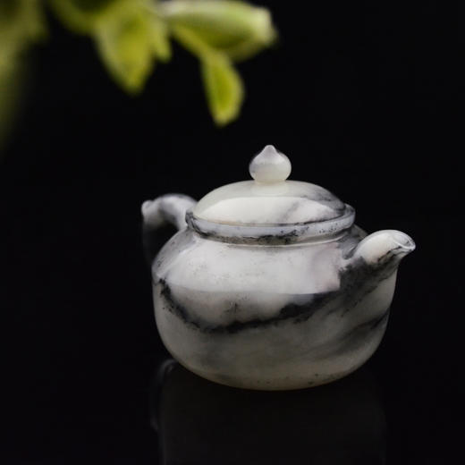 和田玉（青花）玉壶--圆棱壶（宋鸣放6642）179.55g 商品图4