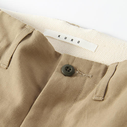 KURO C/L BANSHU TWILL SHORTS 高密度面料 斜纹布休闲短裤 商品图1