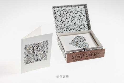 Secret Garden: 12 Notecards/秘密花园涂色卡片12张一套/原版进口 商品图4