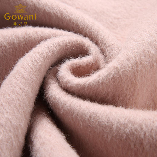 【绵羊毛】乔万尼冬高端定制直筒狐狸毛领双面羊毛呢大衣外套女长款EB4A038 商品图3