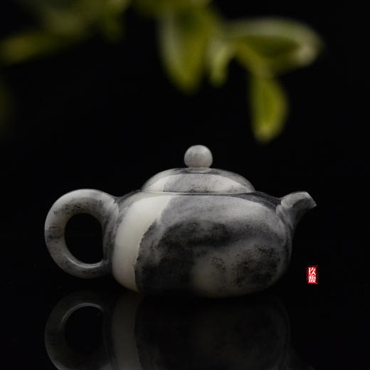 和田玉（青花）玉壶--圆壶（宋鸣放6634）231.69g 商品图3