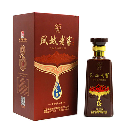凤城老窖 凤6  酱香型白酒 500ml/瓶 53度 商品图0