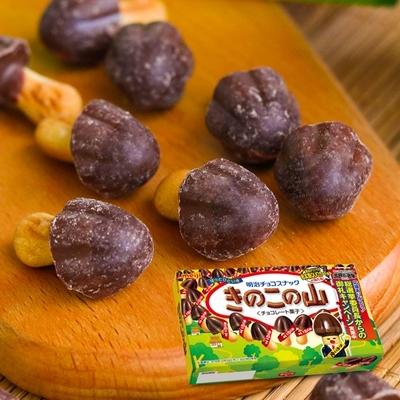 日本明治meiji蘑菇力巧克力74g