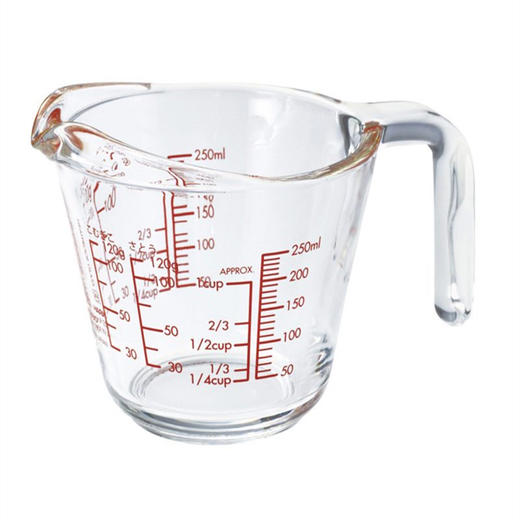 日本hario 耐热玻璃烘焙用具 厨房用玻璃量杯带刻度