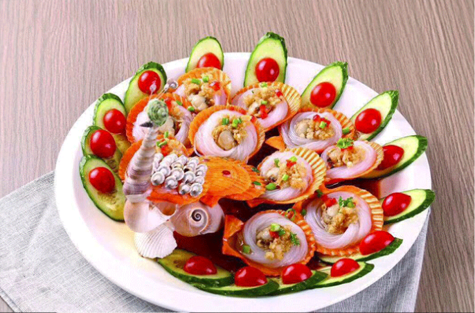 【拍一送一】孔雀开屏粉丝扇贝 10枚 团购价25.5元