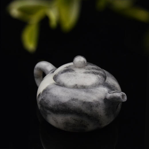 和田玉（青花）玉壶--圆壶（宋鸣放6634）231.69g 商品图5