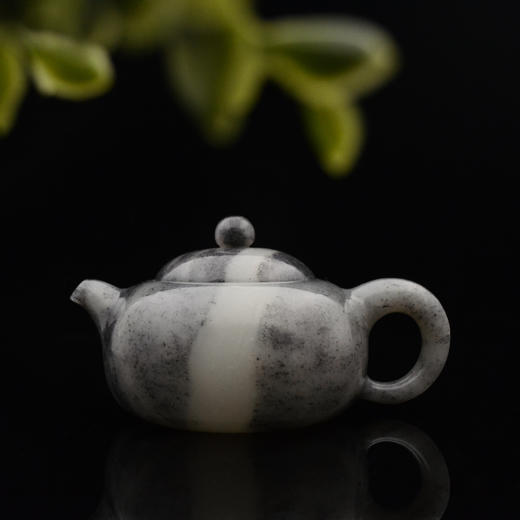 和田玉（青花）玉壶--圆壶（宋鸣放6634）231.69g 商品图4