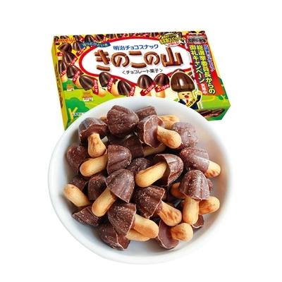 日本明治meiji蘑菇力巧克力74g