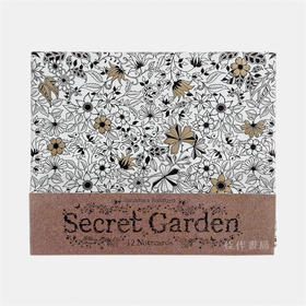 Secret Garden: 12 Notecards/秘密花园涂色卡片12张一套/原版进口