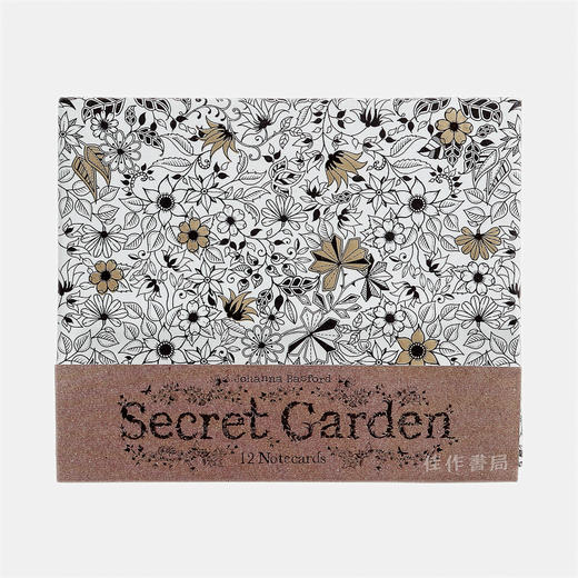 Secret Garden: 12 Notecards/秘密花园涂色卡片12张一套/原版进口 商品图0