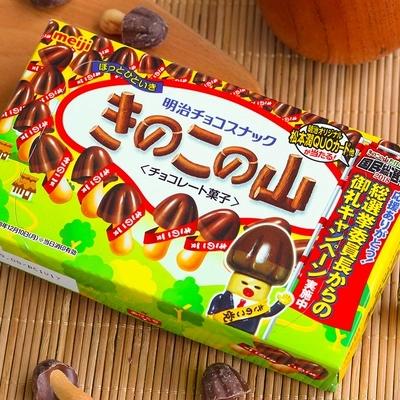 日本明治meiji蘑菇力巧克力74g