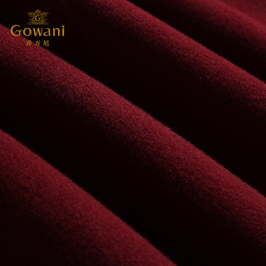 【100%绵羊毛】乔万尼冬季呢子外套复古气质格子双面羊毛呢大衣女长款EB4A081 商品图4