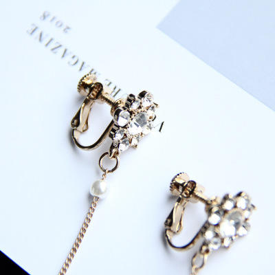 【耳饰】。925银耳钉女气质日韩个性长款耳饰蝴蝶结网红耳坠流苏耳环A-1955 商品图1