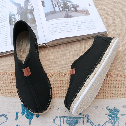 【买麻鞋，雅路人】防脚臭，春季新款雅路人手工千层底布鞋亚麻底男鞋四季鞋中国风僧鞋棉麻休闲布鞋YQ-03 商品图2