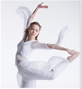 舞韵瑜伽服套装女 团体表演出瑜珈服飘逸白色纱裤衣团购舞蹈服