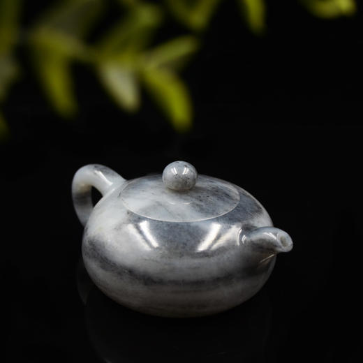 和田玉（青花）玉壶--扁壶（宋鸣放6639）157.44g 商品图3