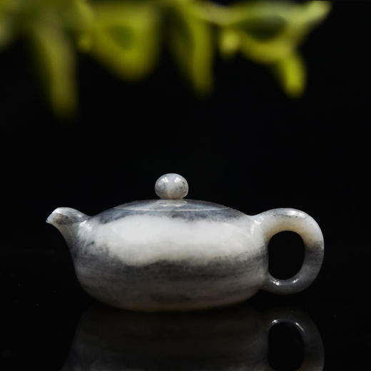 和田玉（青花）玉壶--扁壶（宋鸣放6639）157.44g 商品图2