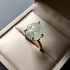 高冰种莲蓬翡翠戒指18k黄金镶嵌 商品缩略图1