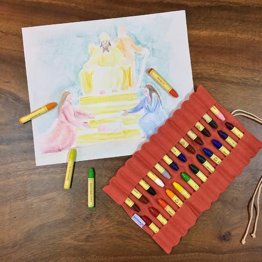 原装进口 Stockmar史都曼蜡棒24色布袋装 定制帆布笔袋 商品图0