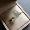 高冰种莲蓬翡翠戒指18k黄金镶嵌 商品缩略图3
