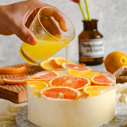 【高州-新品预售1月8日开始配送- 橙子系慕斯蛋糕， 鲜榨褚橙，Q弹嫩滑】慕斯橙橙-1磅188元/2磅218元 商品图0