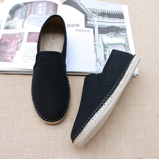 【买麻鞋，雅路人】防脚臭，雅路人男士手工千层底布鞋中老年爸爸鞋休闲散步鞋YQ-05 商品图3