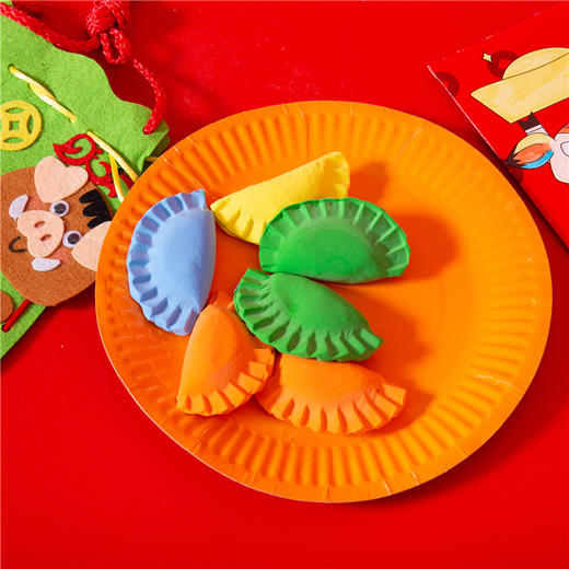 新年春节diy手工大礼盒快乐中国年幼儿园儿童亲子益智自制装饰元旦